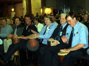 Rural Fire Service Association Annual Conference 2006 Interactive entertainment corporate teambuilding african drumming mudgee